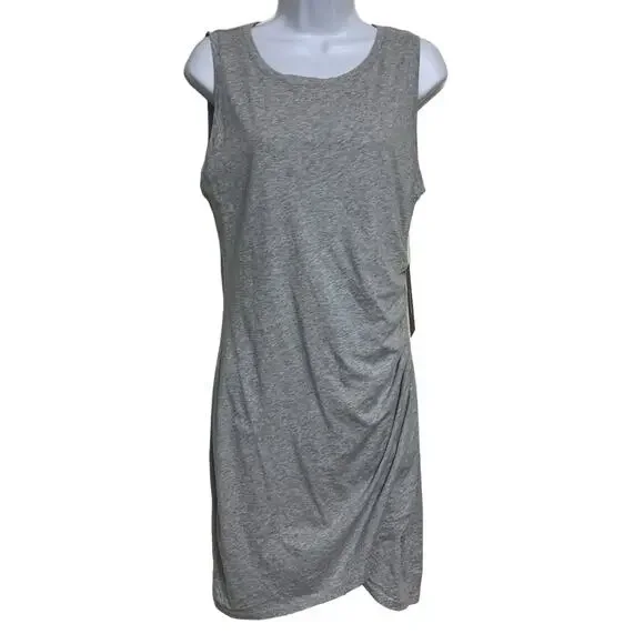 NWT! Bobi LA  Ruched Side Surplice Tank Dress Womens Size L - Picture 2 of 10